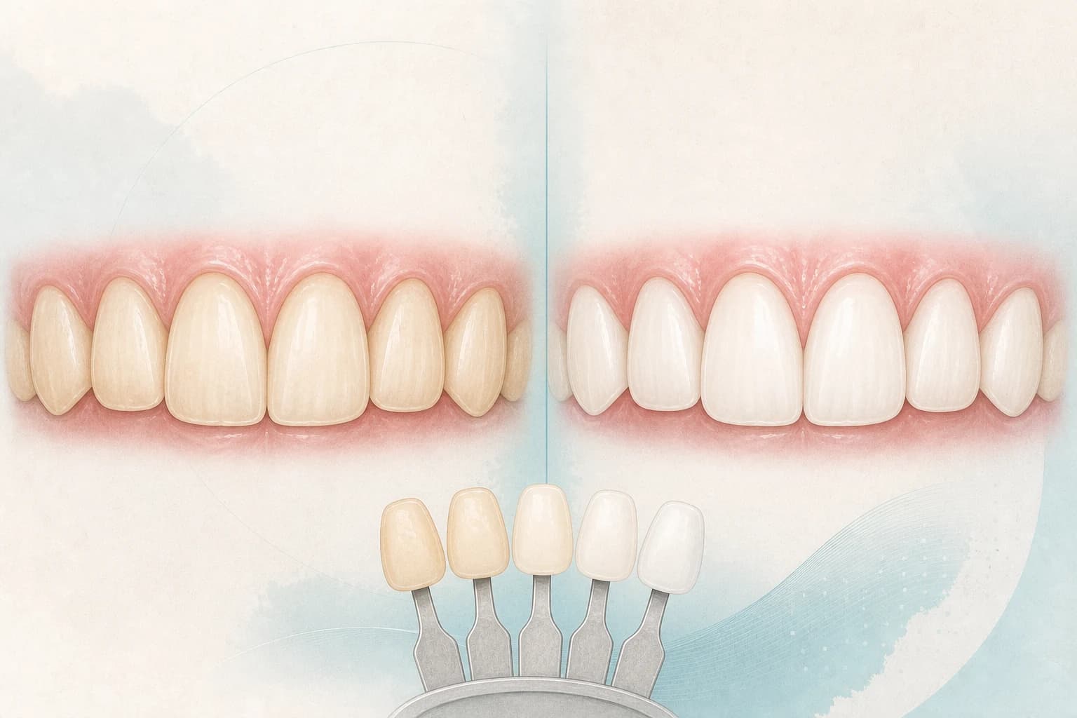 Referencia visual de Blanqueamiento dental